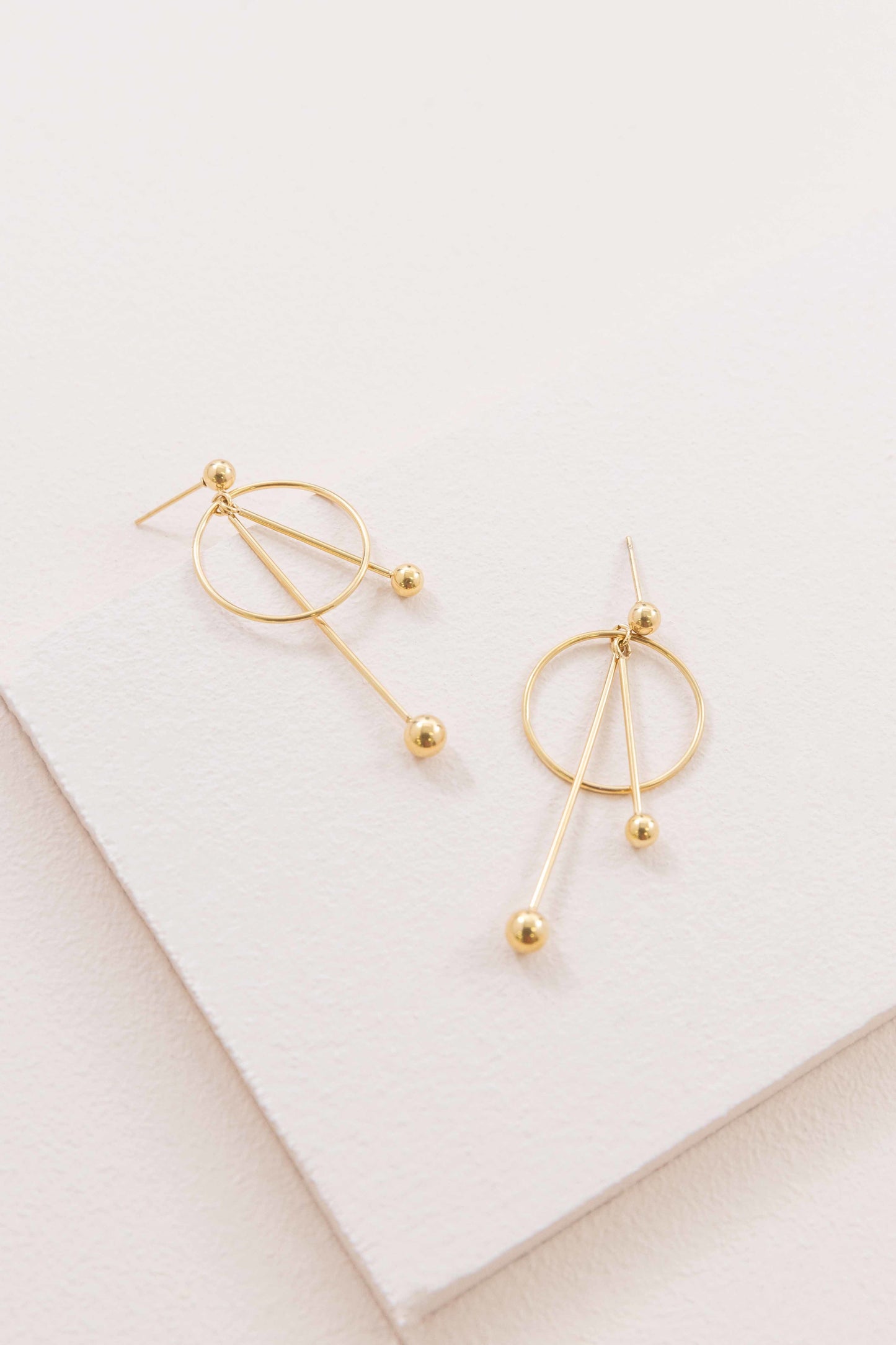 Time's Ticking Dangle Earrings (14K)