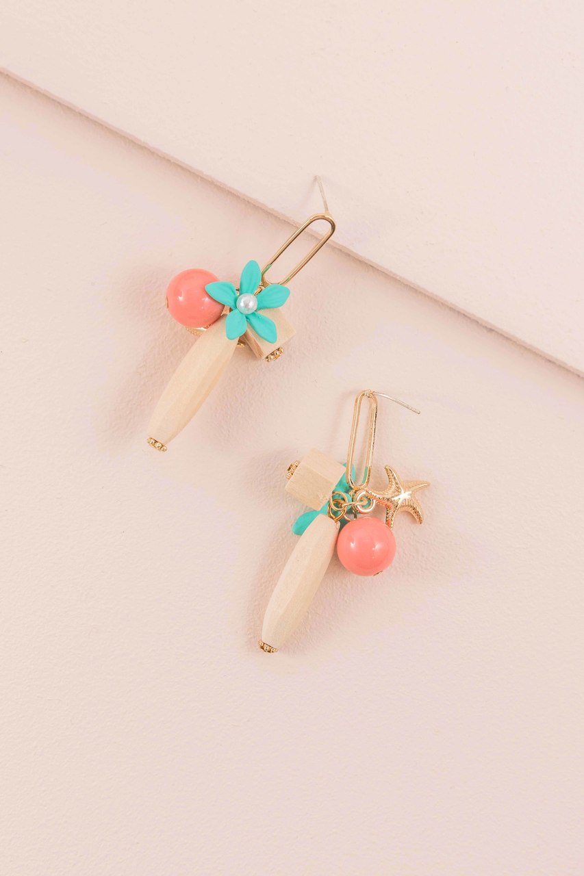 Tropically Charmed Dangle Earrings | Gold (14K)