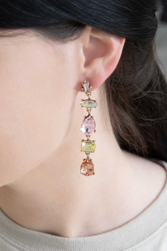 Iridescent Flare Dangle Earrings | Pink Lemonade