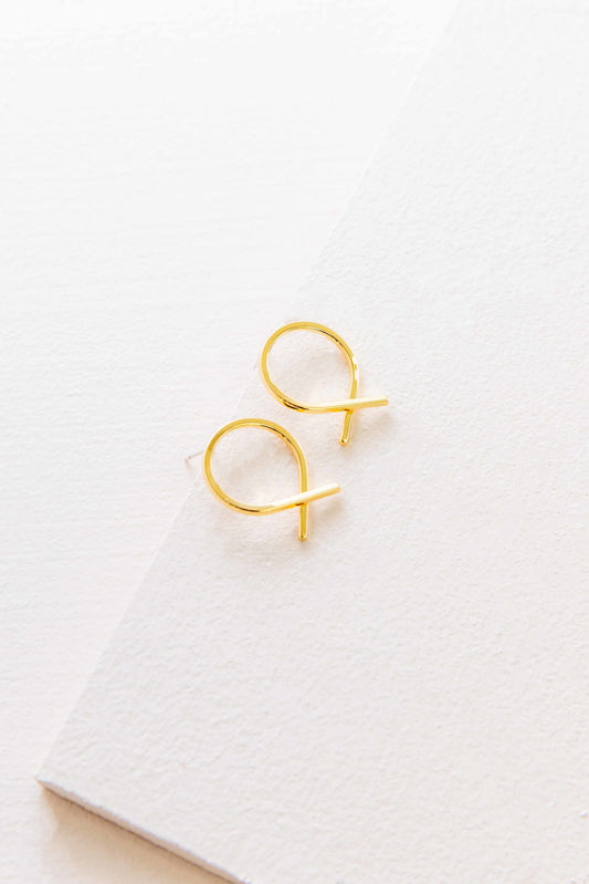 Loop Around Earrings (10K)