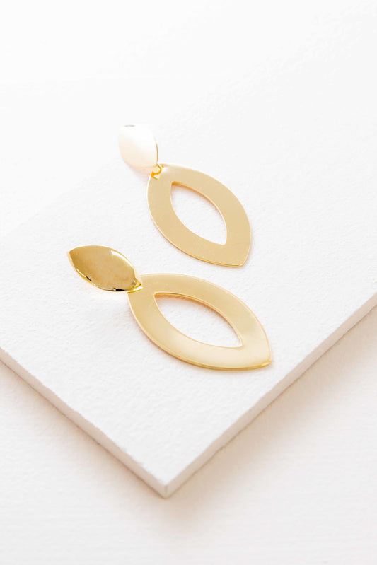 Golden Petal Earrings (14K)