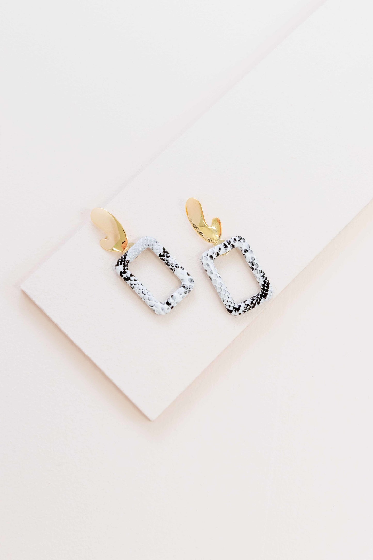 Night Out Dangle Earrings (14K) | White