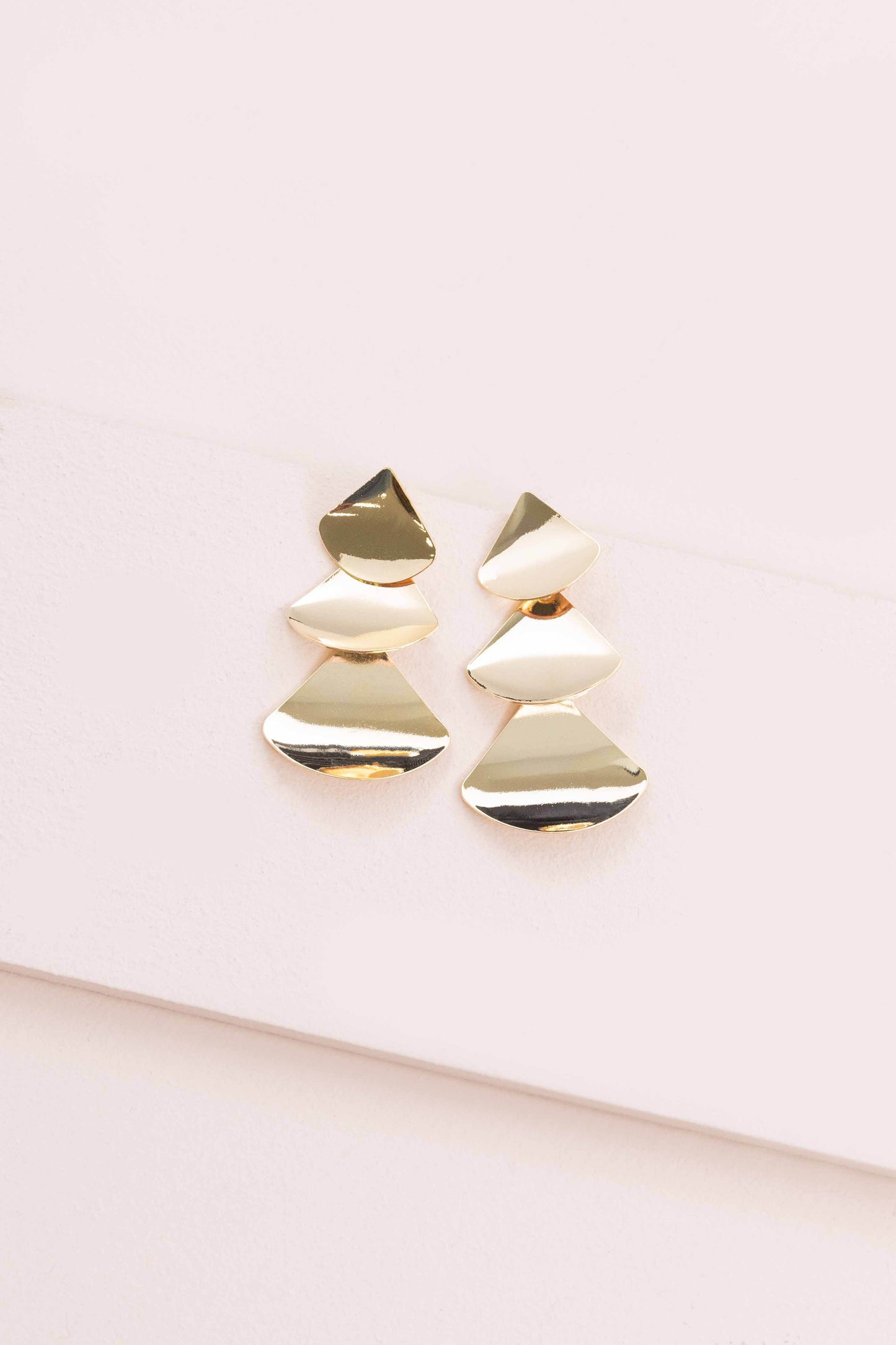 Falling Gold Earrings (14K)