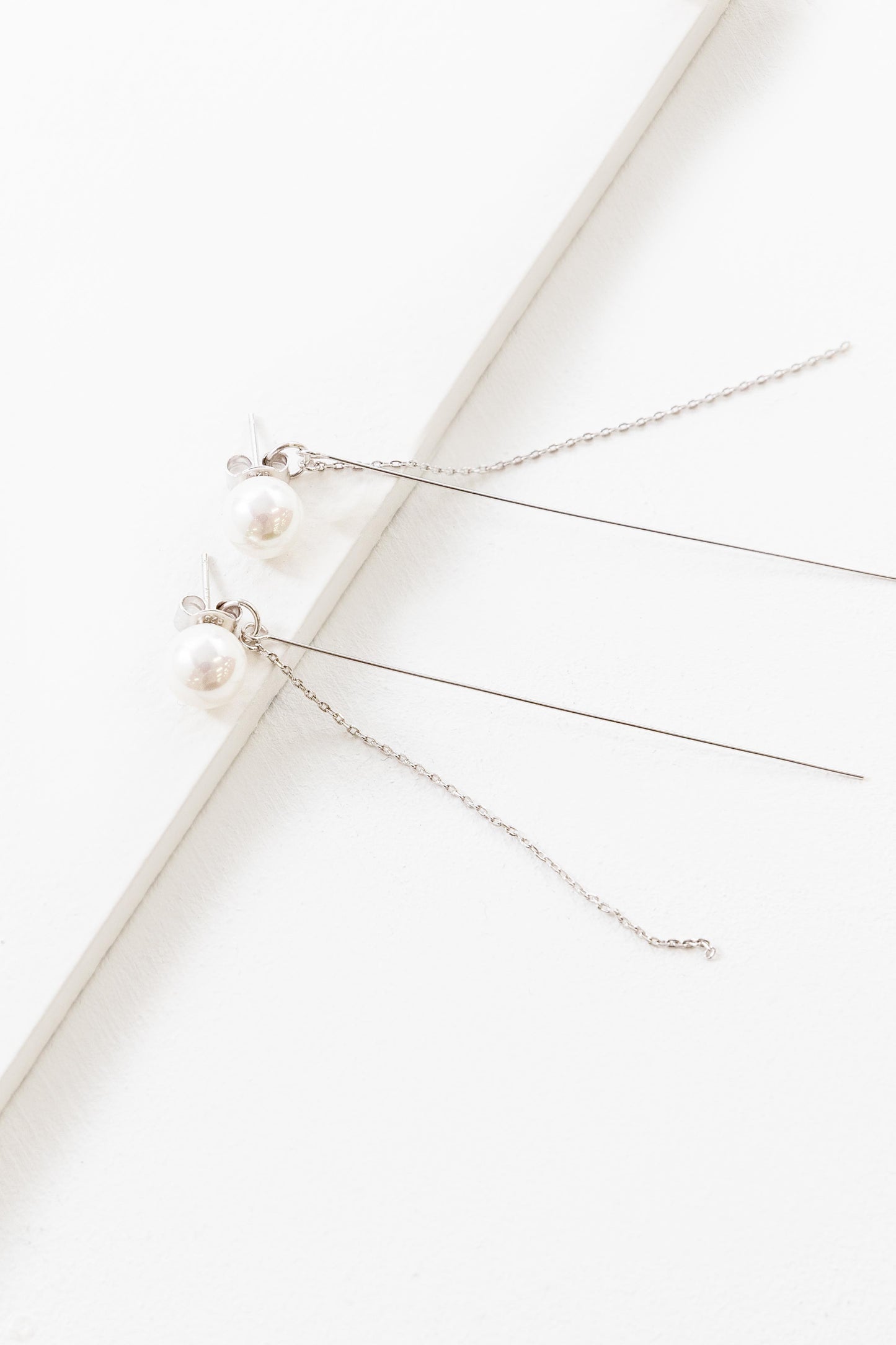 Pearl Tassel Bar Ear Jacket