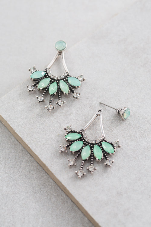 Polmera Ear Jacket Earrings | Jade