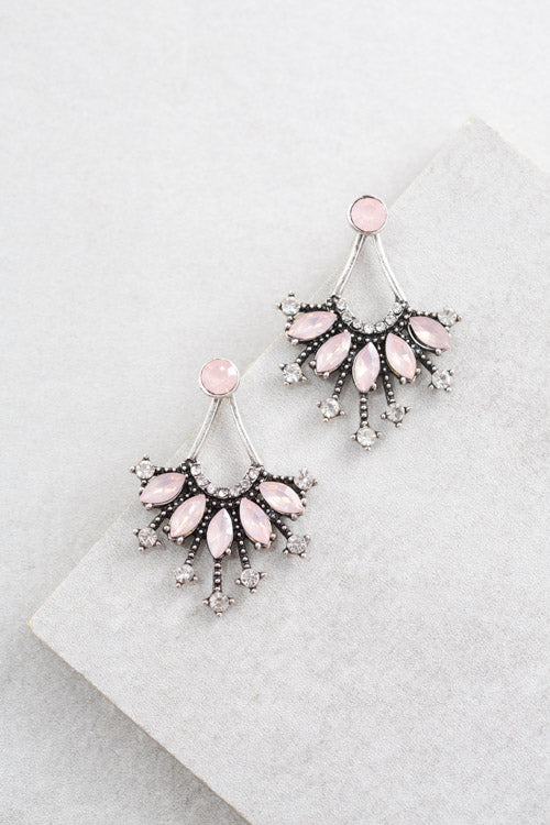 Polmera Ear Jacket Earrings | Pink