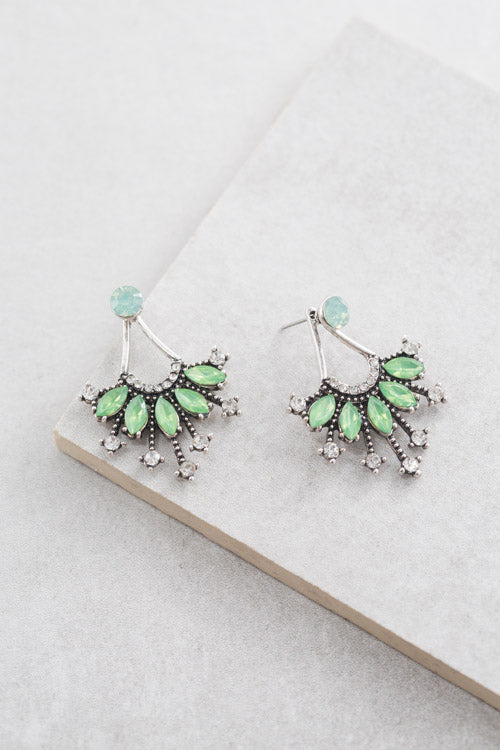 Polmera Ear Jacket Earrings | Envy Green