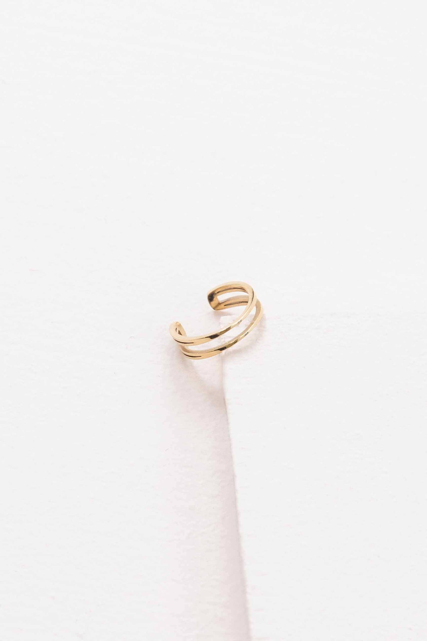 Double the Gold Ear Cuff (14K)