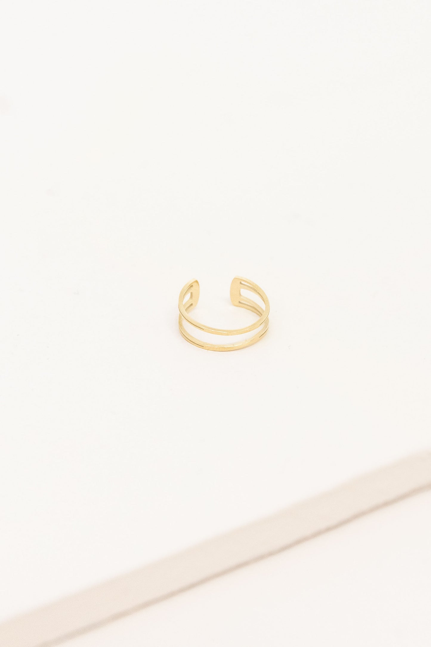 Double the Gold Ear Cuff (14K)