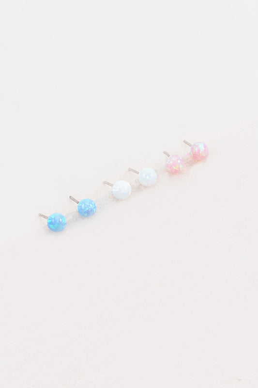 Tiny Sphere Stud Earrings