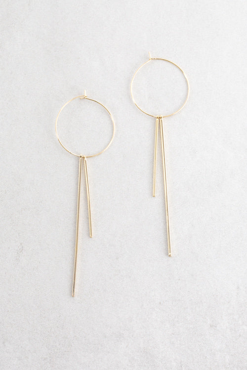 Matchstick Hoop Earrings