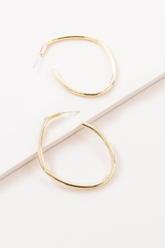 La Mode Hoop Earrings (14K)