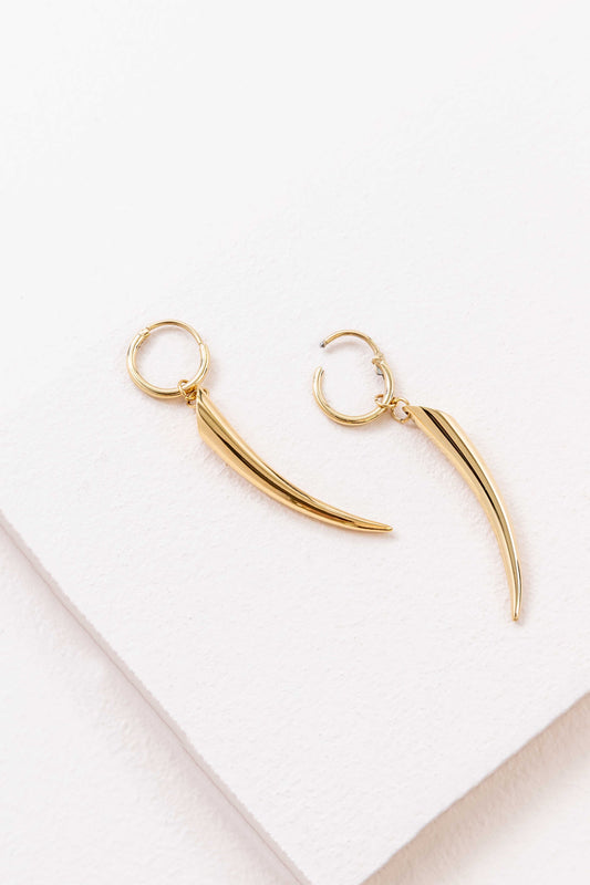 By the Horns Hoop Earrings (14K)