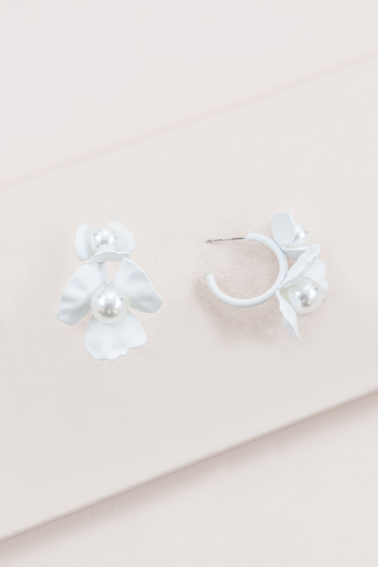 Gladiolus Hoop Earrings