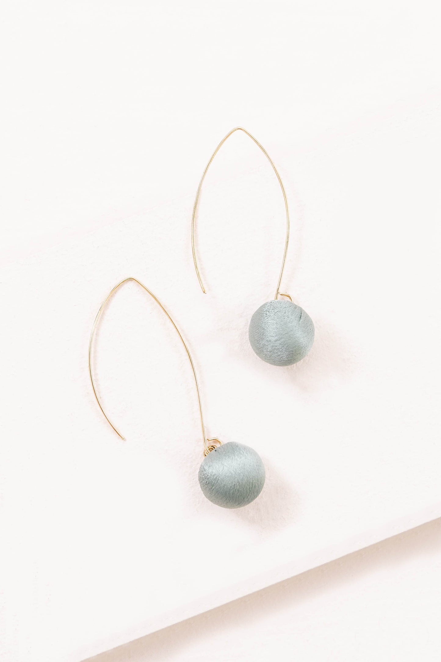 Makena Threader Earrings | Green