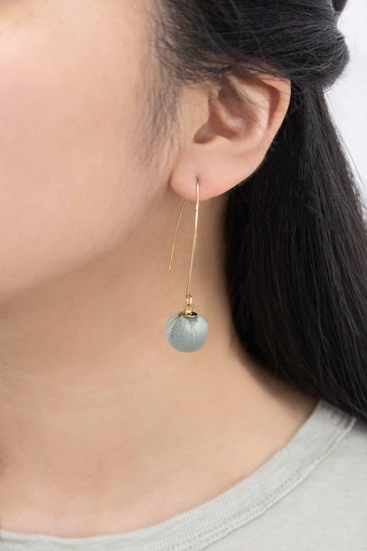 Makena Threader Earrings | Green