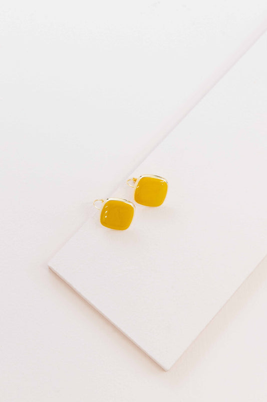 On the Go Hook Earrings (14K) | Mustard
