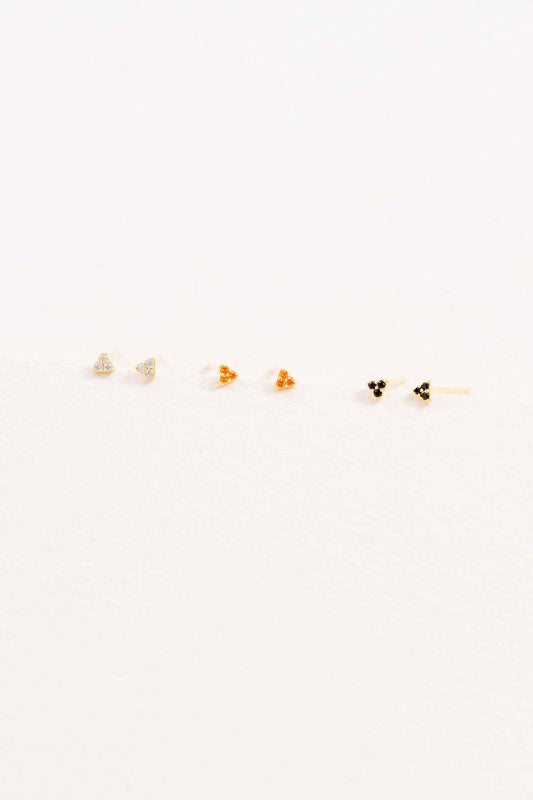 Triangle Stone Earring Set