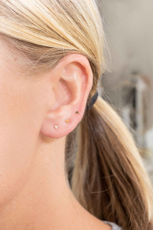 Triangle Stone Earring Set