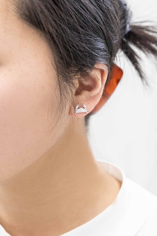 Maryland Crab Earrings (18K & 24K Gold)