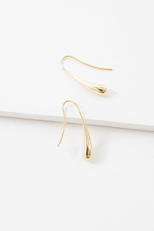 Alexa Hook Earrings | Gold (24K)