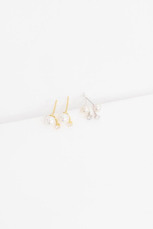 Chantilly Pearl Earrings (Sterling Silver)