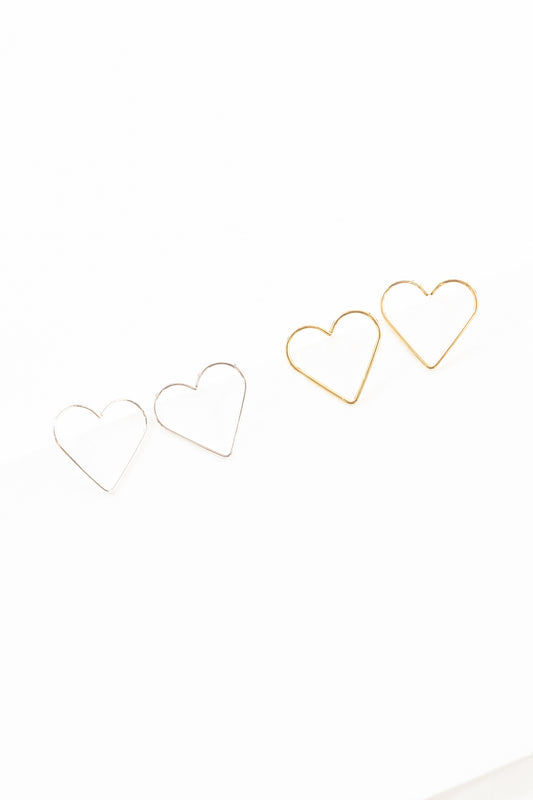 Hearts Content Stud Earrings (14K)