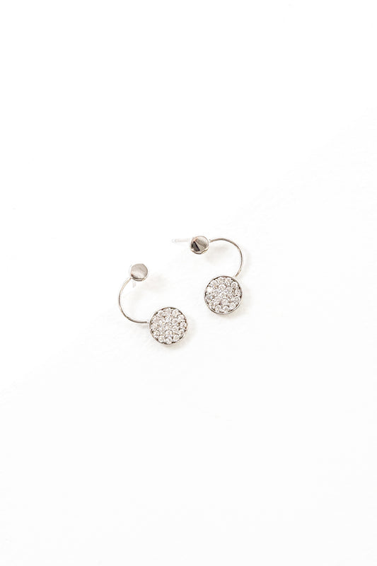 Curved Circle Earrings