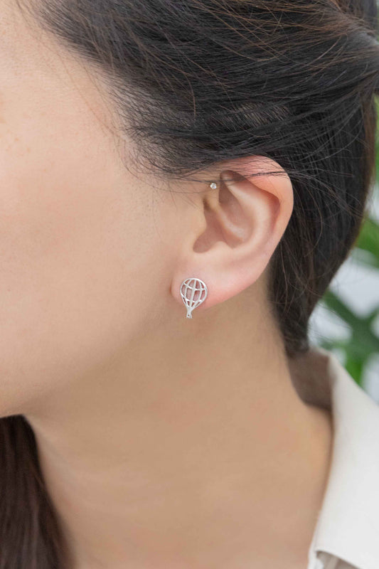 Hot Air Balloon Earrings (18K Rose & 24K Gold)