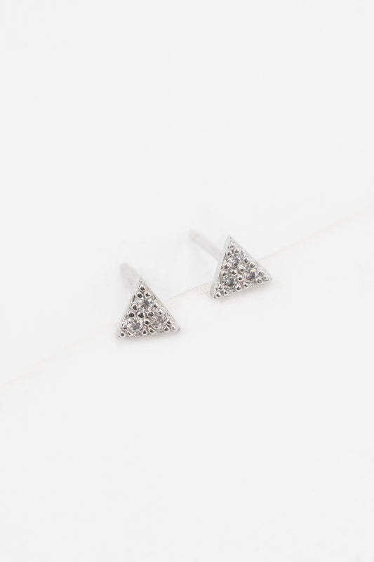 Triangle Dot Earrings