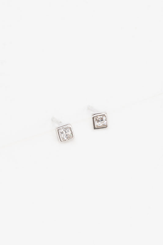 Square Seed Stud Earrings