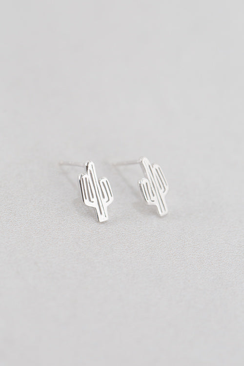 Cactus Earrings (18K Rose & 24K Gold)