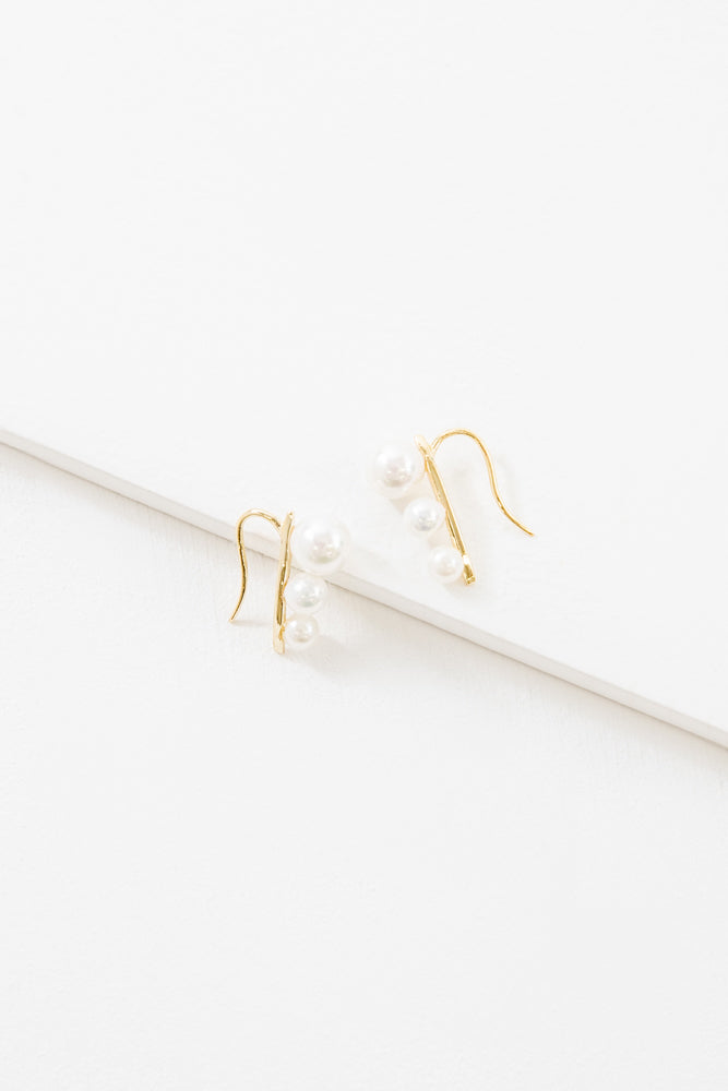 Brinley Ear Pin Earrings (24K)
