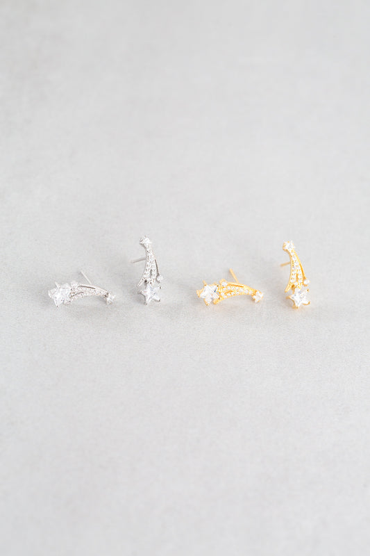To The Stars Post Earrings (14K)