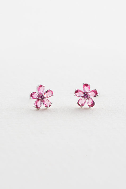 Pink Petal Earrings (sterl.)