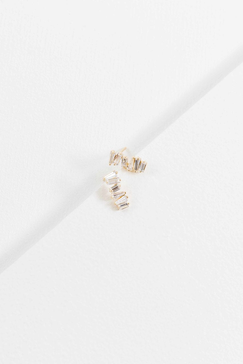 Glamour Stone Earrings (14K)