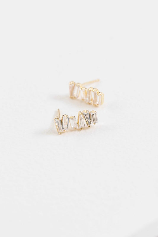 Glamour Stone Earrings (14K)