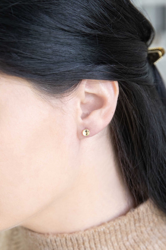 Golden Hour Stud Earrings (14K)