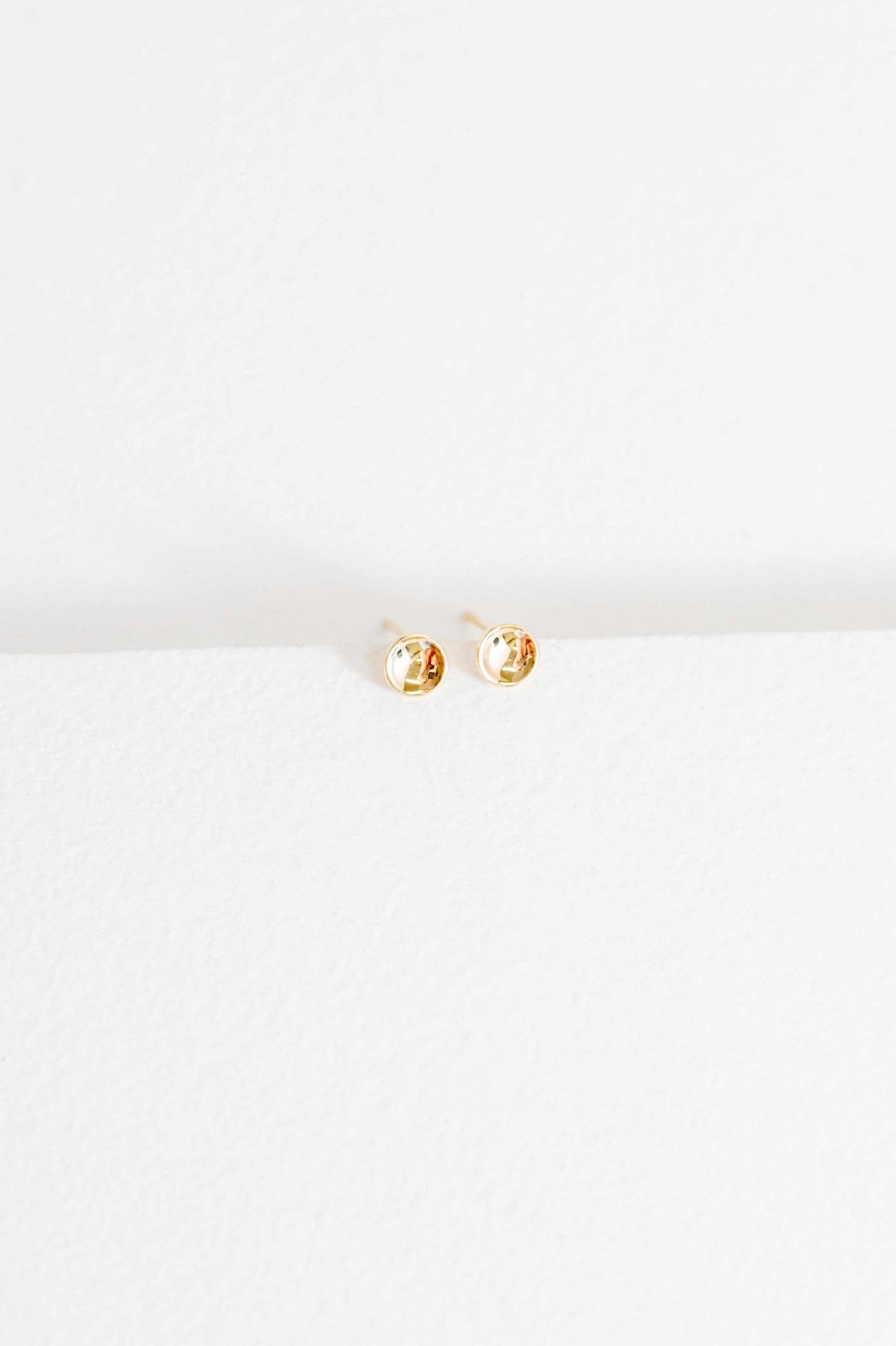Golden Hour Stud Earrings (14K)