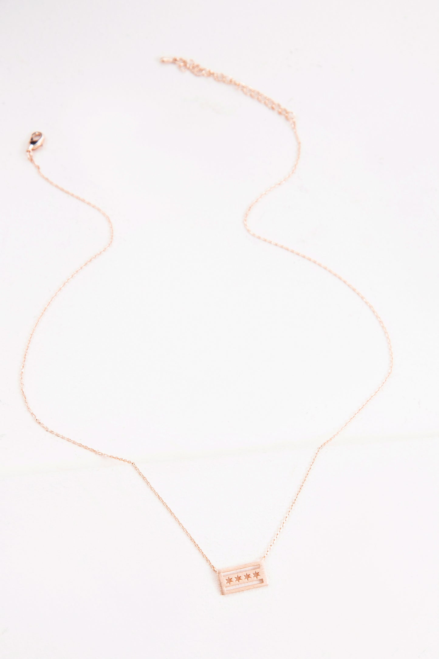 Chicago Flag Necklace