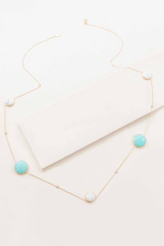 Boheme Stone Necklace (14K)