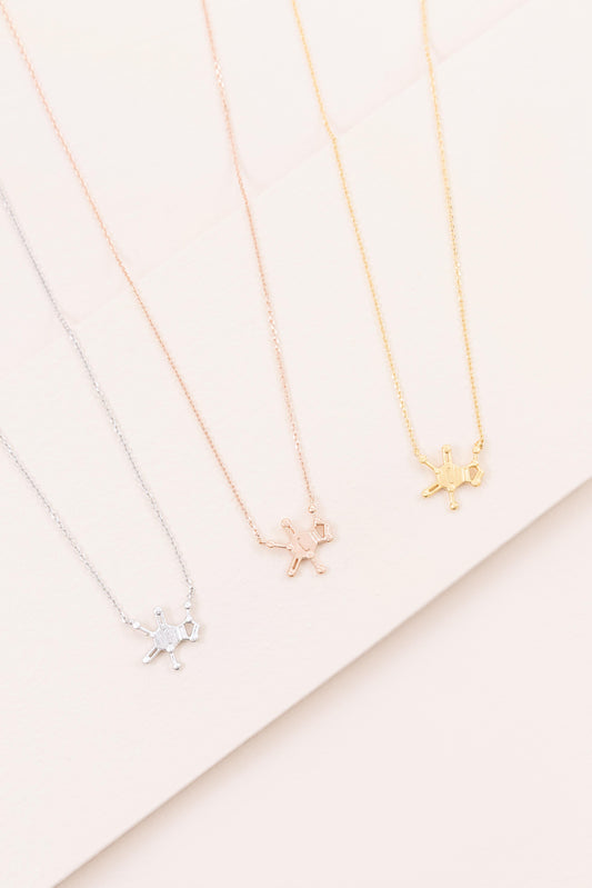 Serotonin Molecule Necklace