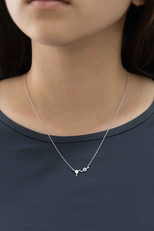 Resveratrol Molecule Necklace (Red Wine)