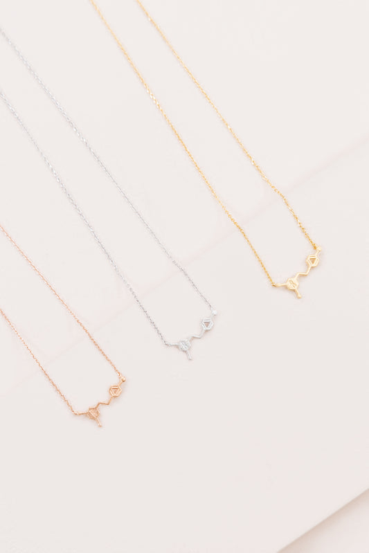 Resveratrol Molecule Necklace (Red Wine)