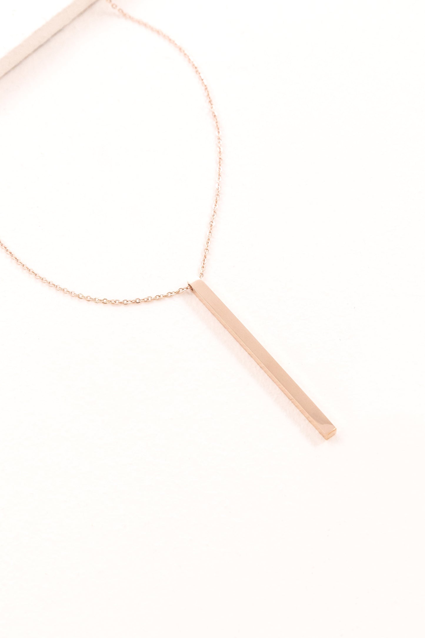 Polished Bar Necklace (14K)