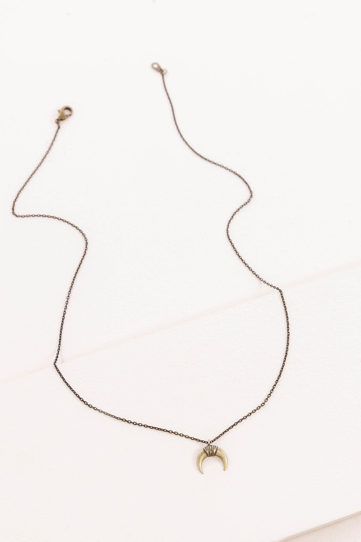 Boho Double Horn Necklace