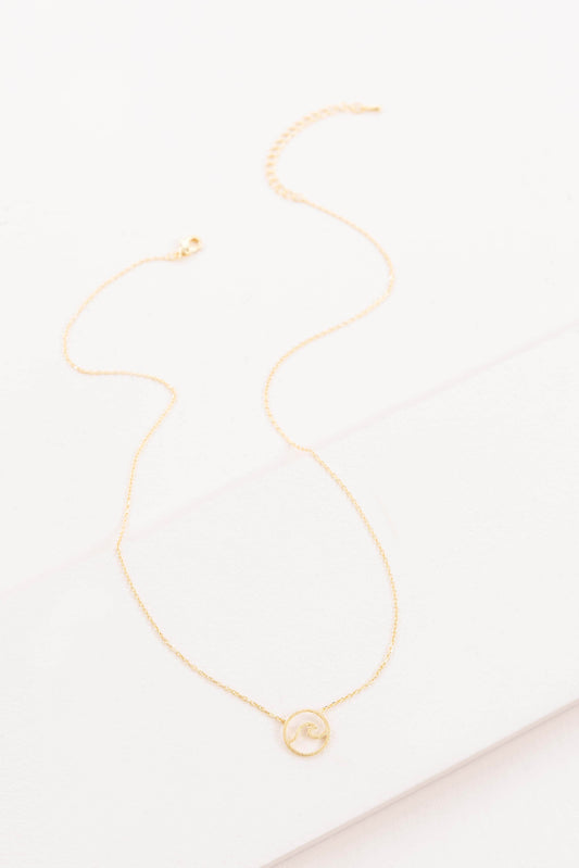 Wave Rider Necklace | Gold