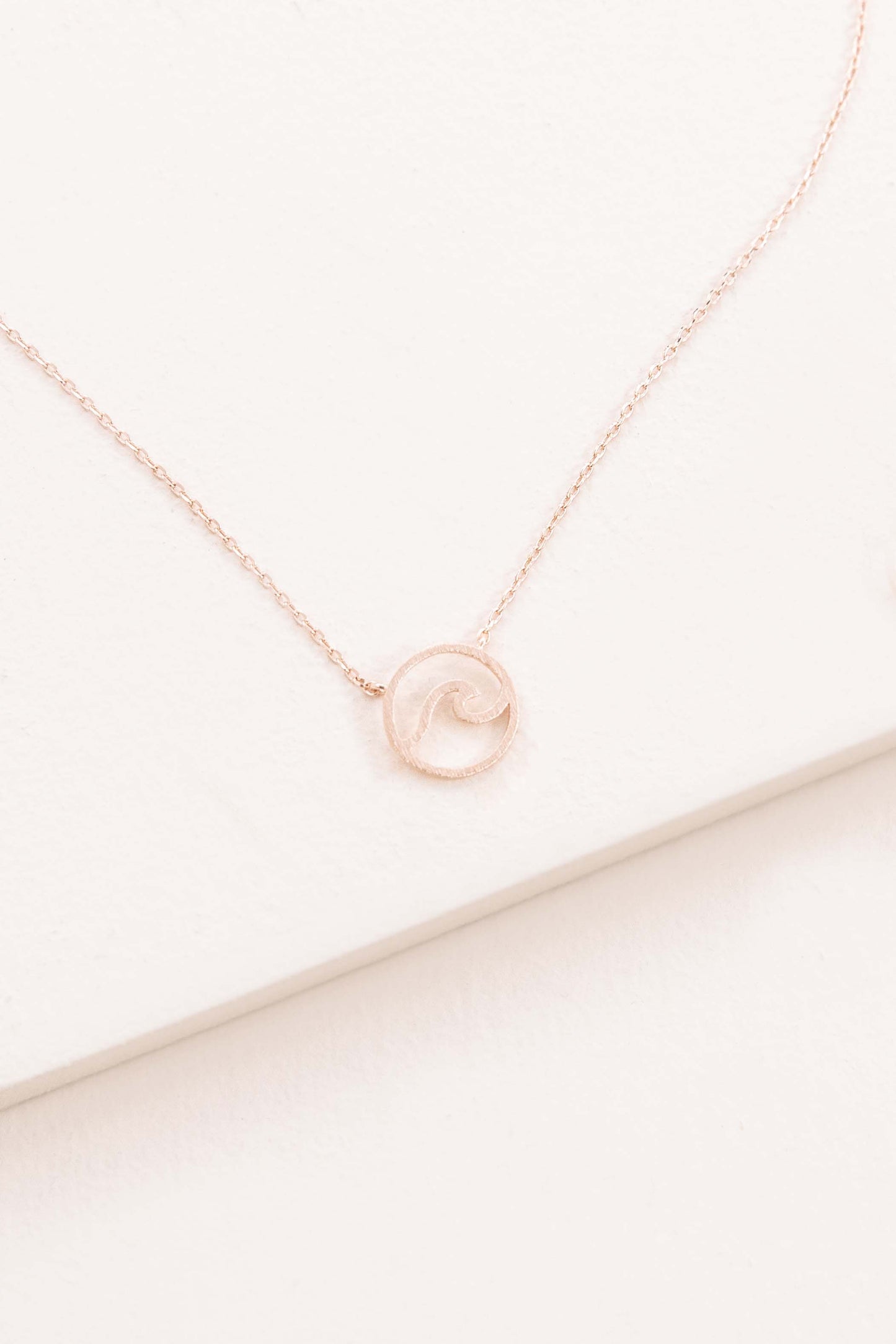 Wave Rider Necklace | Rose Gold
