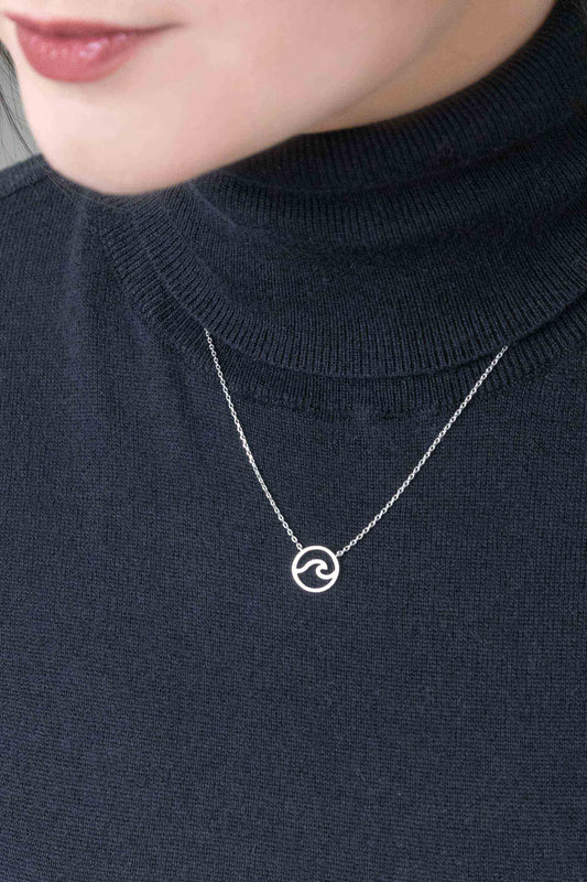 Wave Rider Necklace | Silver