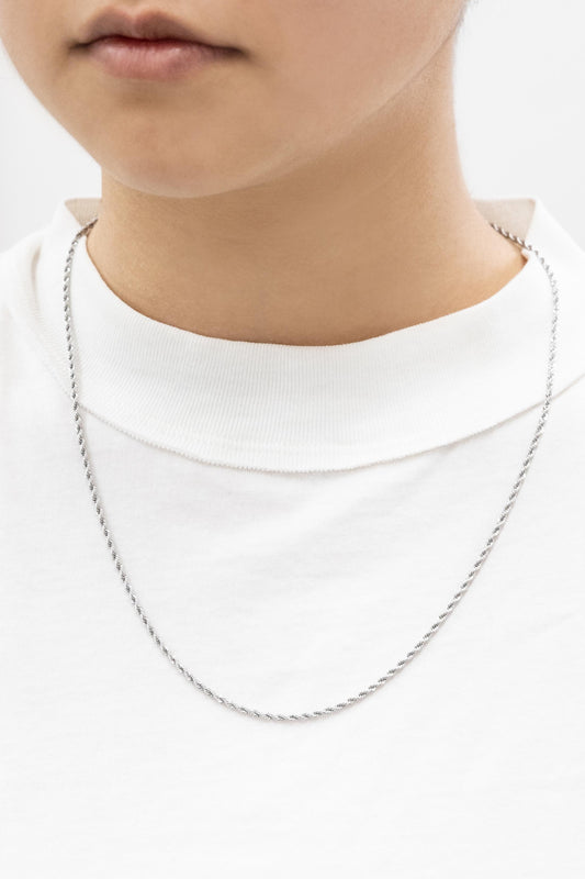Twist Around Necklace | Silver